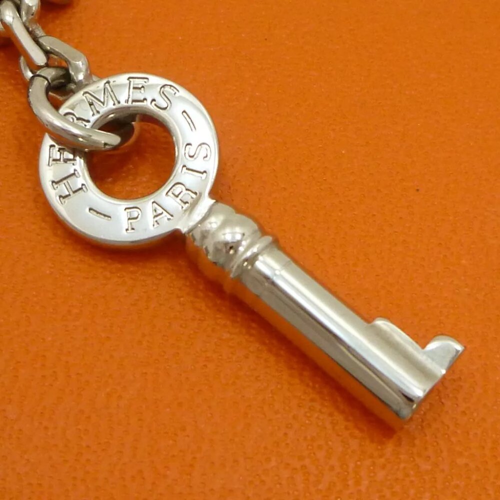 Authentic Hermes Cadena Motif Chain Type Silver T… - image 8